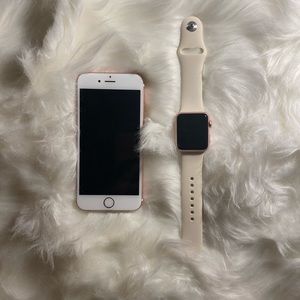 Iphone 6s & Apple Watch Series 1 Bundle (Rose Gold)
